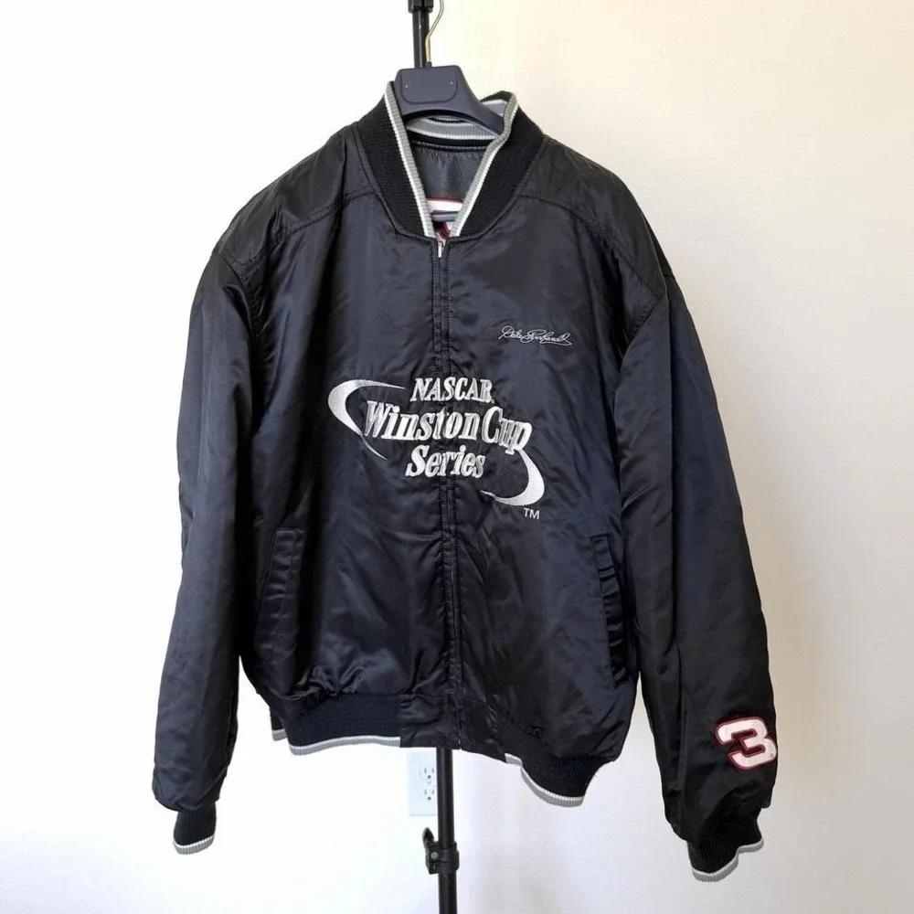 Vintage 90's Dale‎ Earnhardt Sr. #3 Goodwrench Leather Jacket XL/XXL Reversible